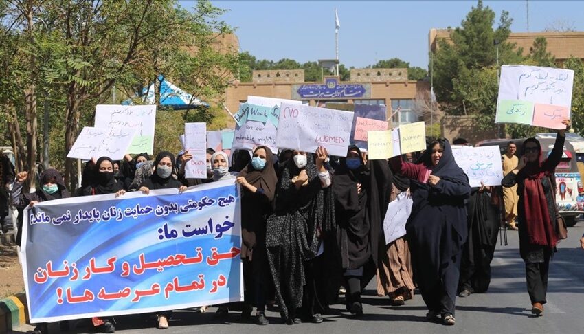  زنان هرات در تجمعی خواستار رعایت حقوق اساسی‌شان شدند